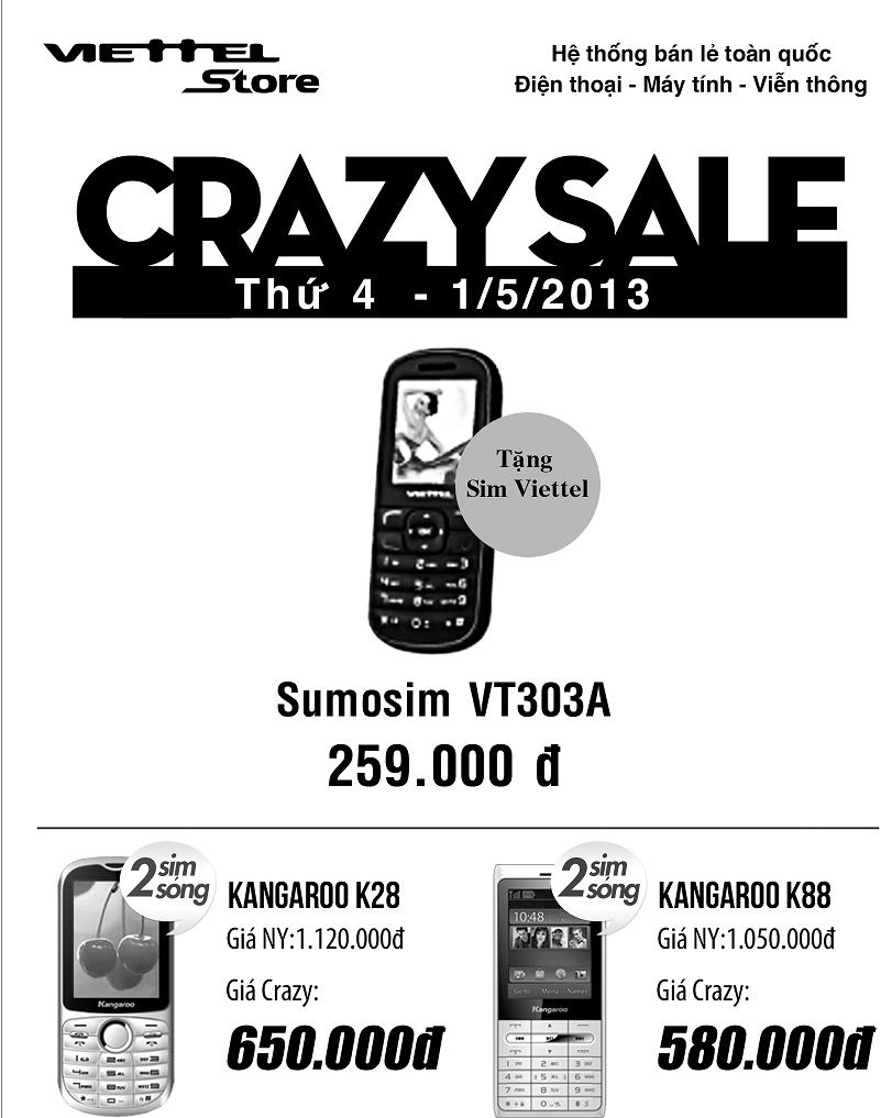 Crazy Sale - Mua điện thoại giá chỉ từ 259.000 đồng